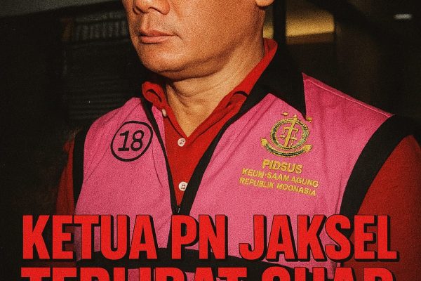 Skandal Hukum Mencoreng Wibawa Peradilan: Ketua PN Jaksel Terlibat Suap Rp60 Miliar dalam Kasus Minyak Goreng