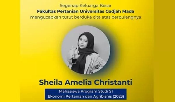 Mahasiswi UGM Ditemukan Tewas di Parit Magetan, Diduga Alami Kecelakaan
